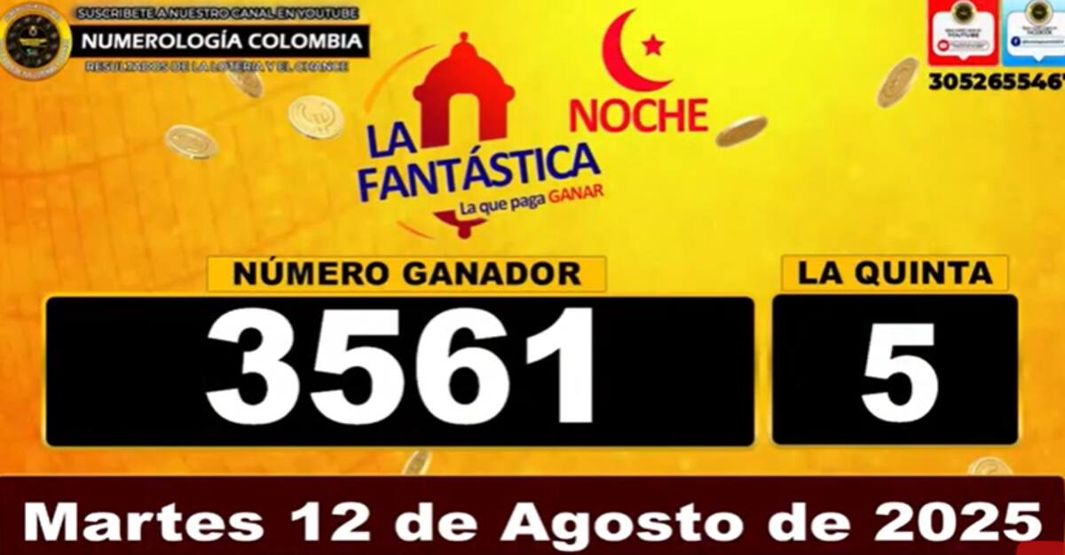 Últimos resultados del chance La Fantástica Noche. // Foto: captura de pantalla