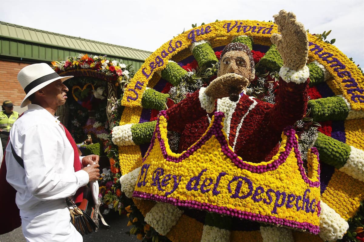 Desfile de Silleteros de la Feria de las Flores, en Medellín.