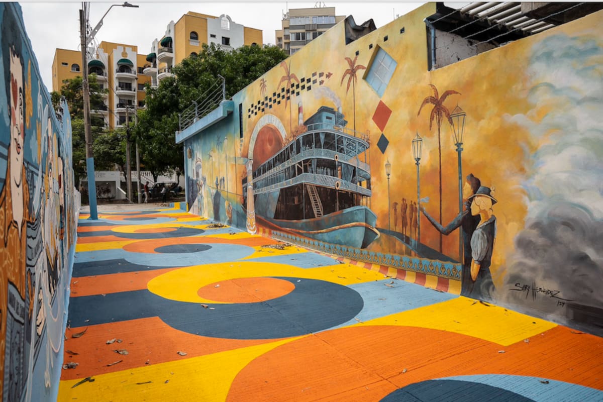 En este barrio de Barranquilla se construye un museo a cielo abierto