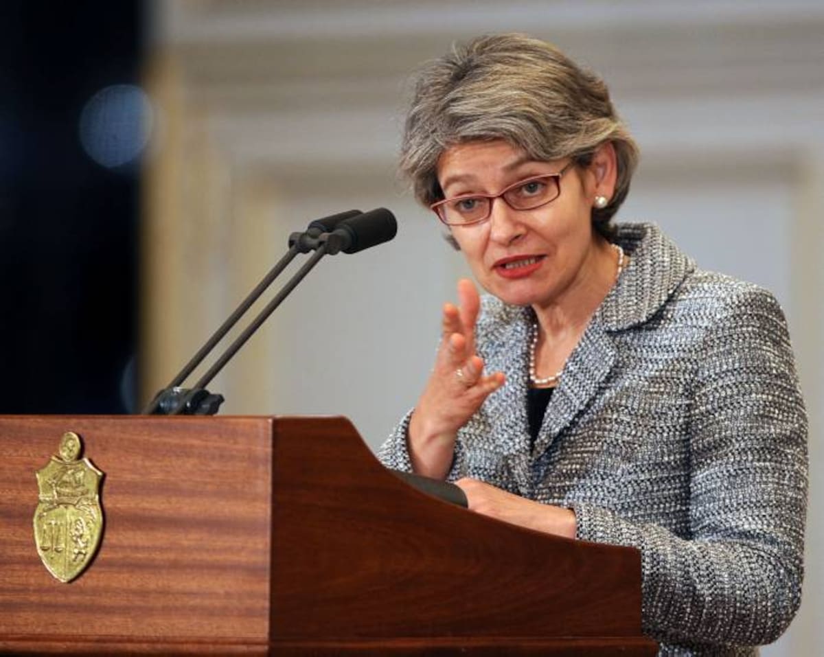 Irina Bokova, directora de la Unesco. AFP