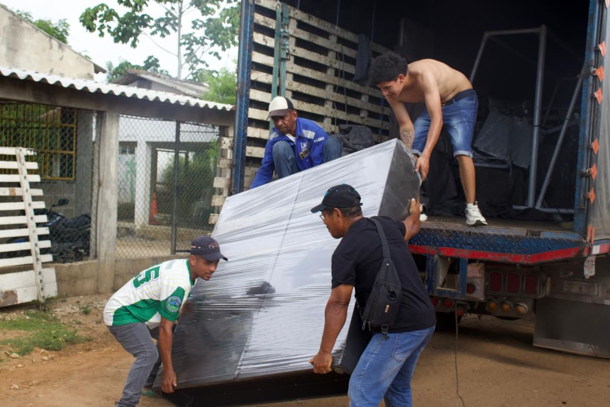 Unidad para las Víctimas entrega dotación en Bolívar. // Foto: cortesía - Unidad para las Víctimas