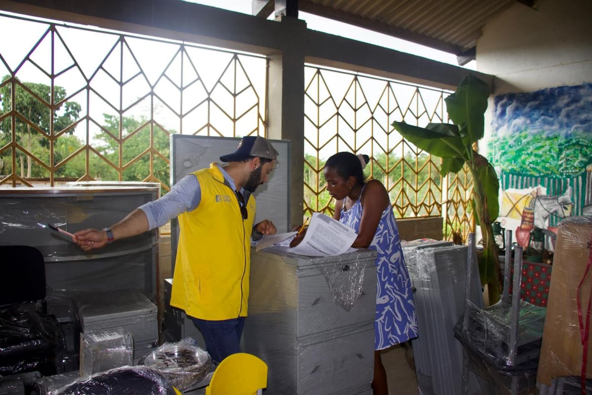 Unidad para las Víctimas entrega dotación en Bolívar. // Foto: cortesía - Unidad para las Víctimas