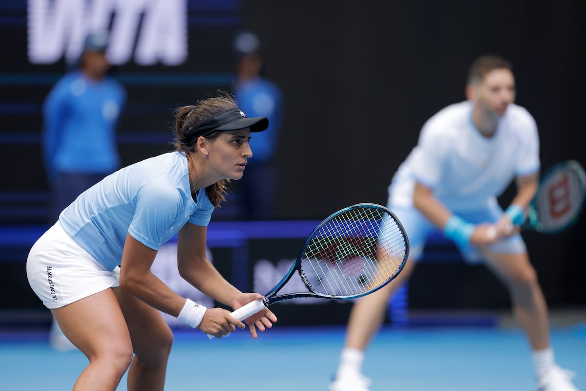 La serie entre Argentina y Suiza se definió en el dobles mixto.