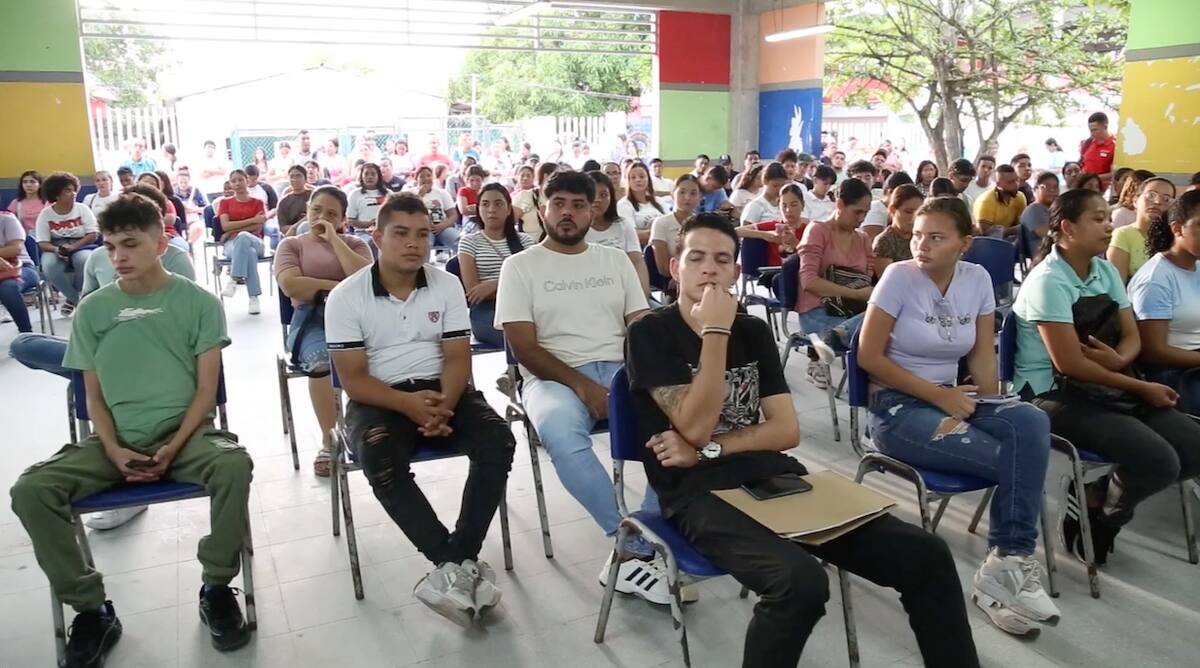 El reclutamiento de estudiantes se hizo en 6 municipios del Atlántico, según lo planifico la Gobernación departamental.//Cortesía