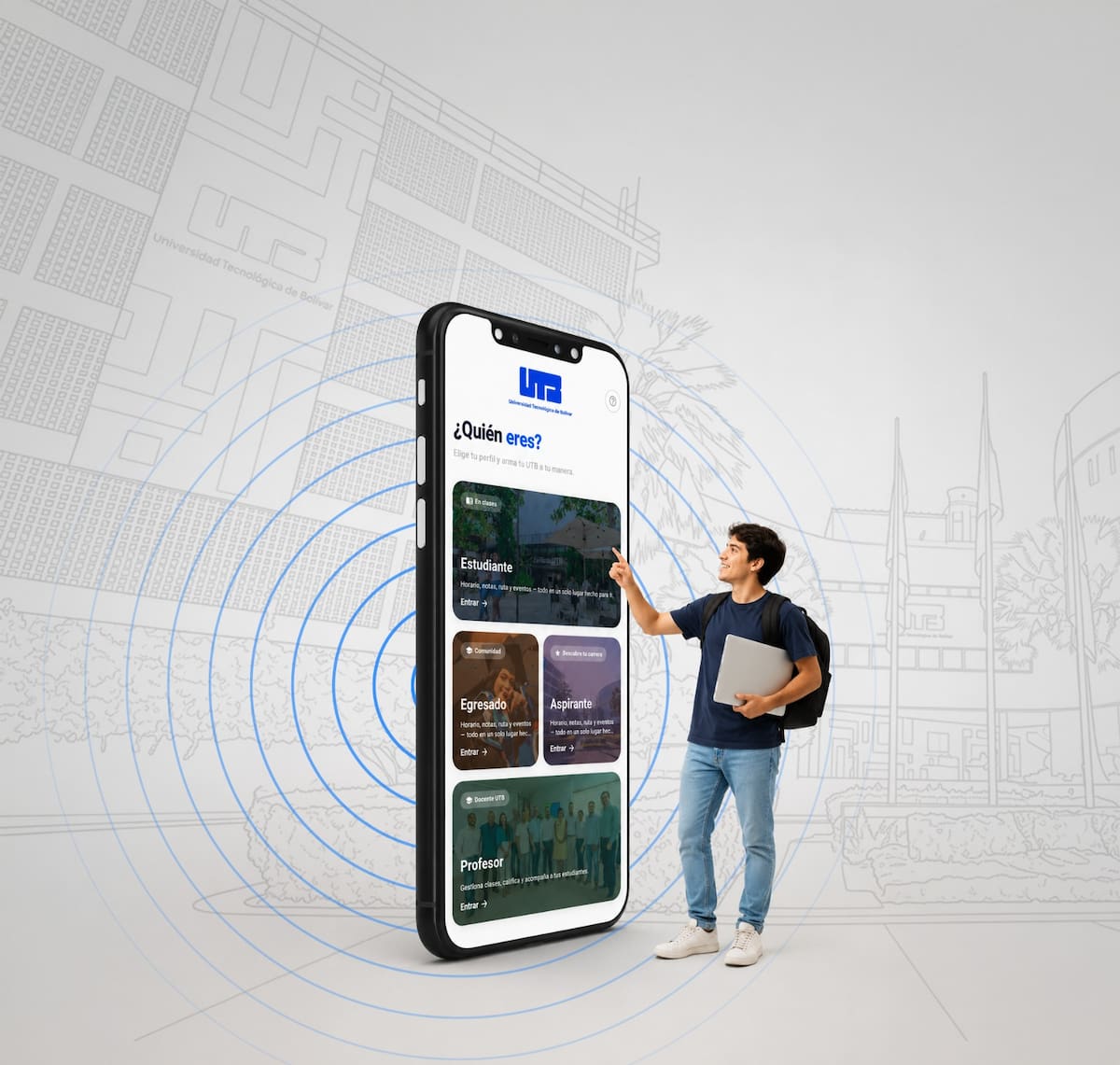 Universidad Tecnológica de Bolívar presenta nueva app. // Foto: cortesía de la UTB.
