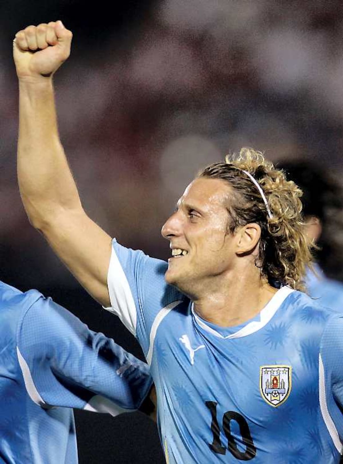Diego Forlán, astro de Uruguay.