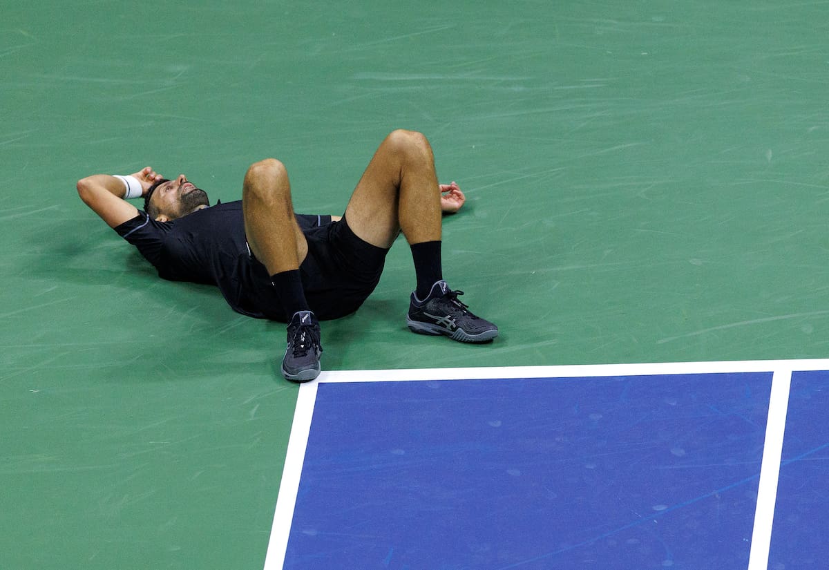 Novak Djokovic cayó en la primera ronda del Abierto de Estados Unidos. //Foto, EFE: BRIAN HIRSCHFELD