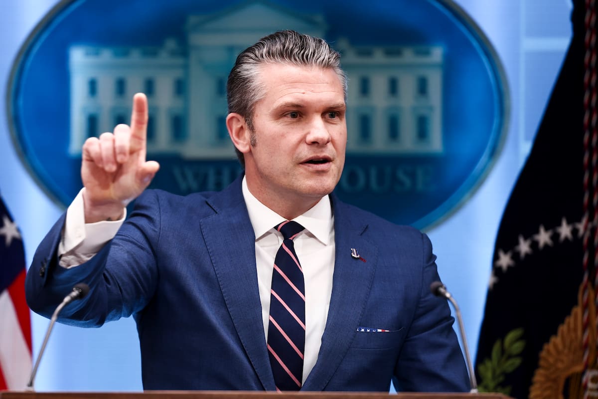 El secretario de Defensa de Estados Unidos, Pete Hegseth. // Foto: EFE.