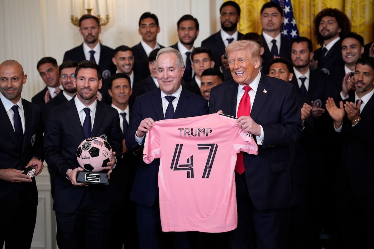 Galería: las mejores fotos del encuentro entre Trump y Messi