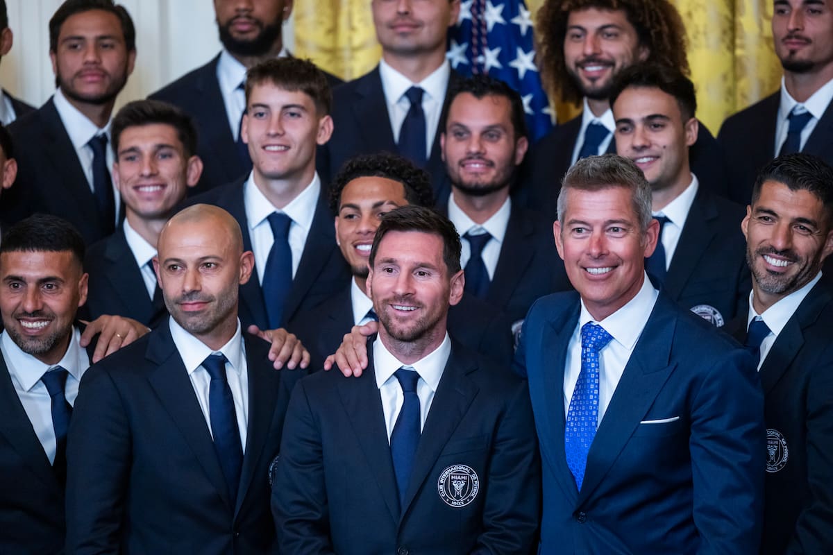 Inter Miami en la Casa Blanca. EFE/EPA/JIM LO SCALZO
