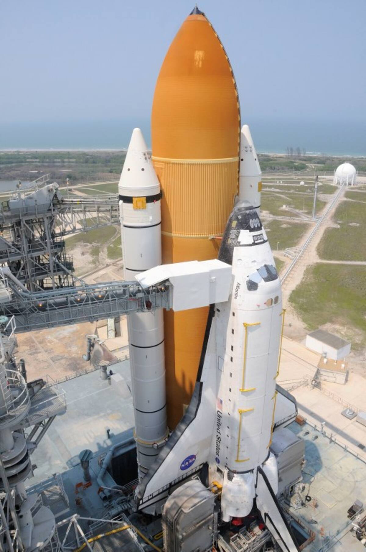 Transbordador Atlantis. AFP BRUCE WEAVER