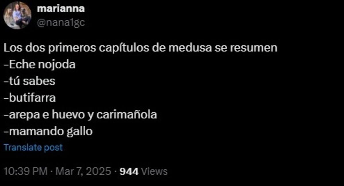 Usuarios reaccionaron en redes sociales al acento de los actores en Medusa.