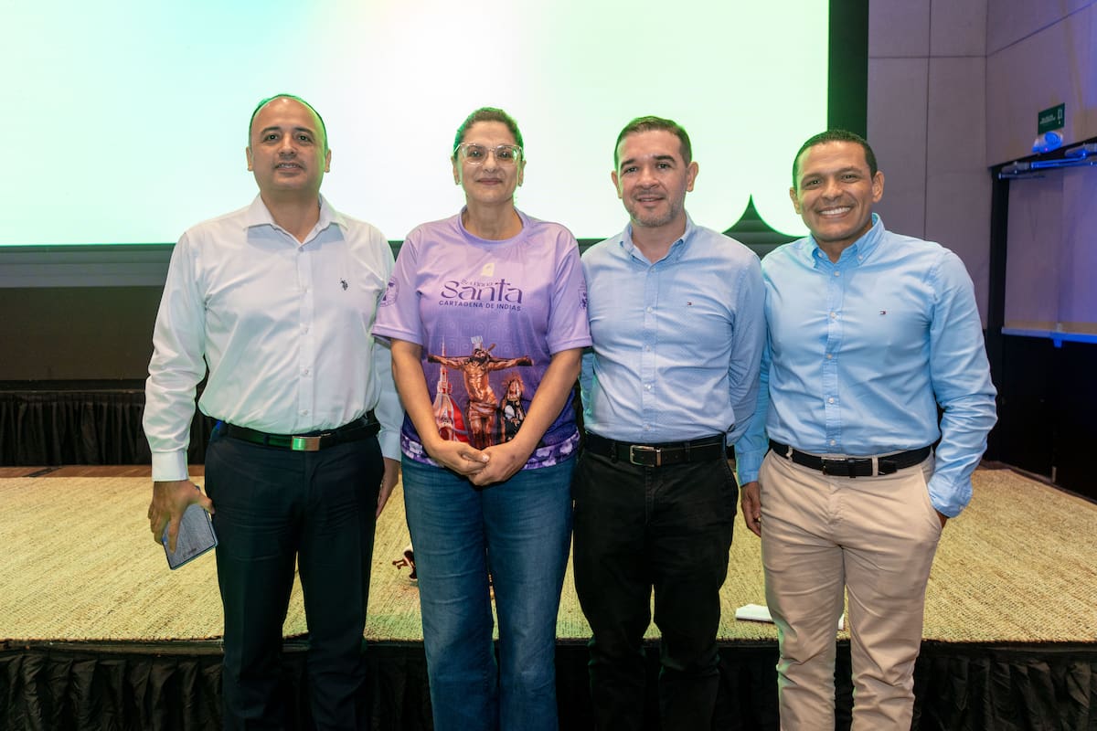 Wilmer Román, Mónica Fadul, Andrés Marrugo y Roger Cabarcas.