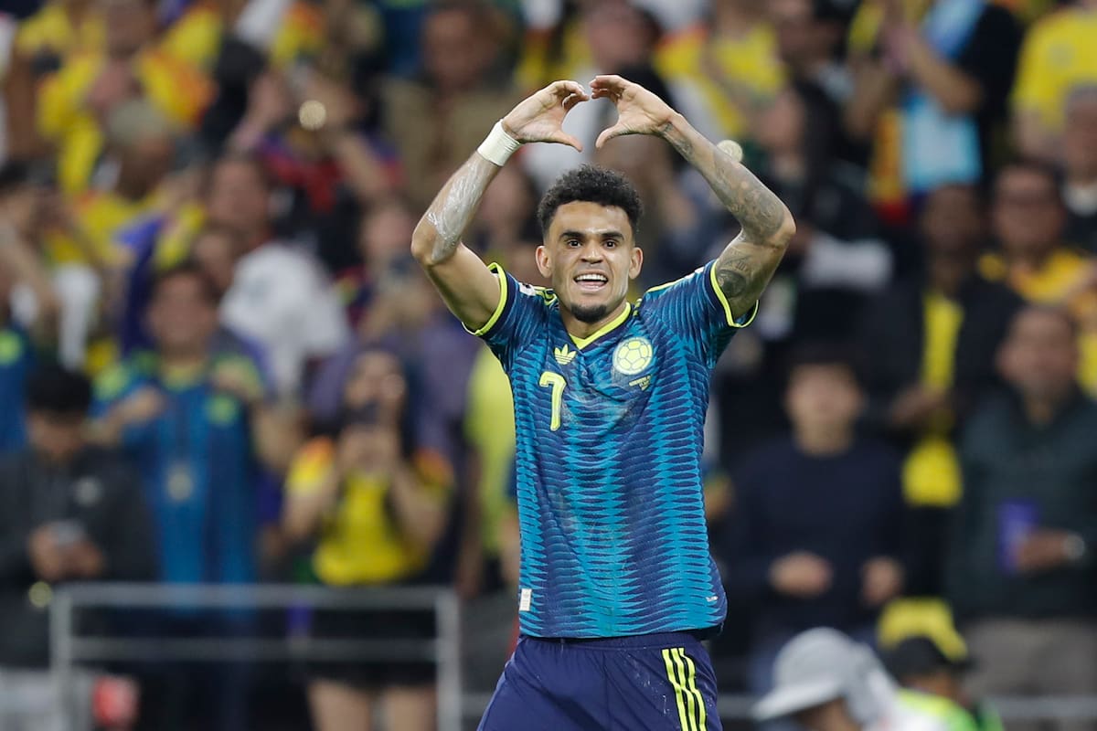 Luis Díaz fue la gran figura de Colombia en la victoria ante Uzbekistán en el Mundial 2026. //Foto, EFE: Isaac Esquivel