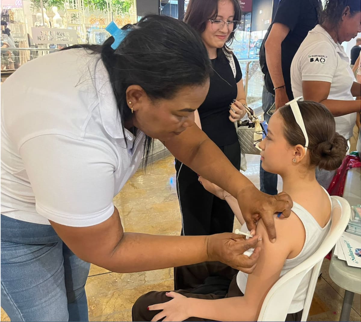 Vacunación contra el sarampión en Colombia. // Foto: Cortesía.