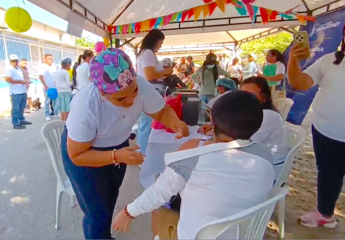 La Secretaría Distrital de Salud dijo que las vacunas triple viral están disponibles de manera gratuita.//Cortesía Alcaldia de Barranquilla.