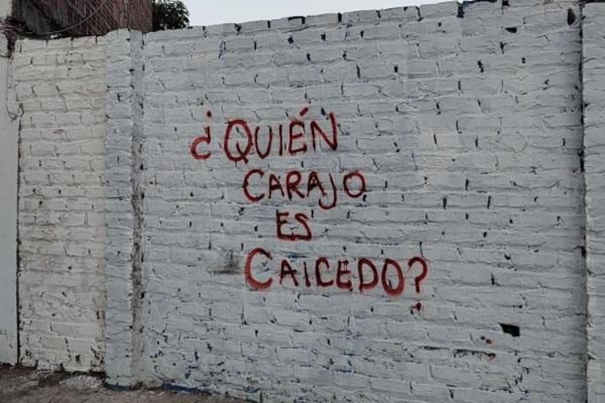 “¿Quién carajo es Caicedo?”: multarán a autores del grafiti viral en Cartagena