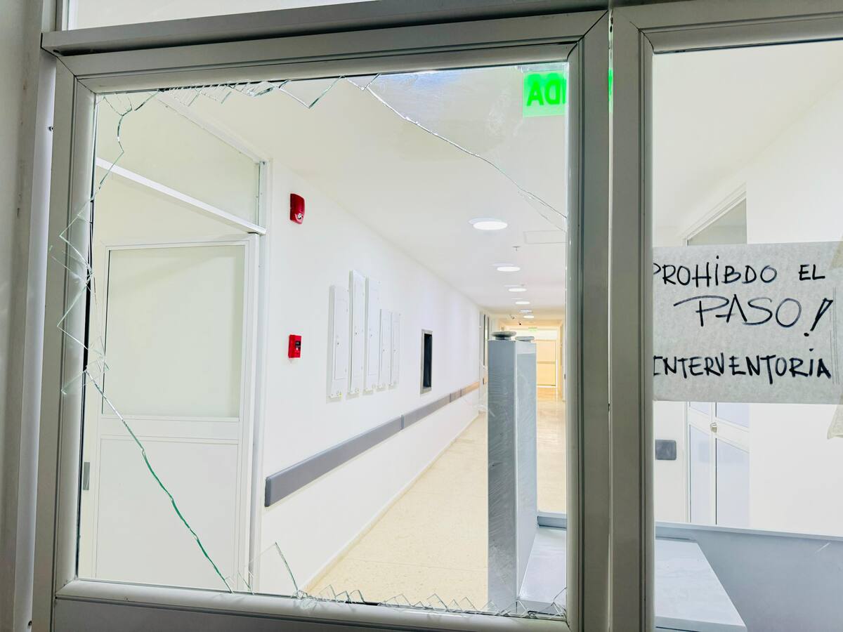 Vandalización del Hospital de El Pozón. // Cortesía