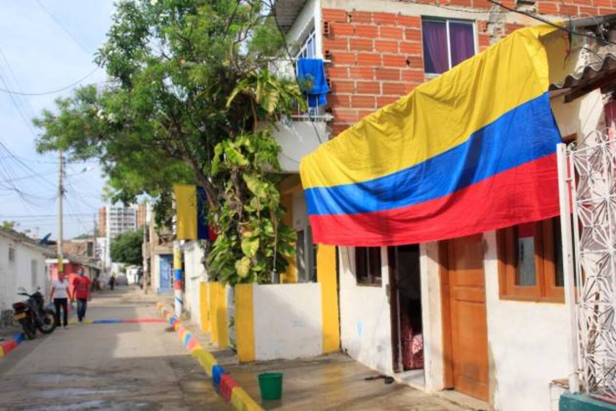Varias casas decoraron su fachada en honor al cumpleaños del barrio.