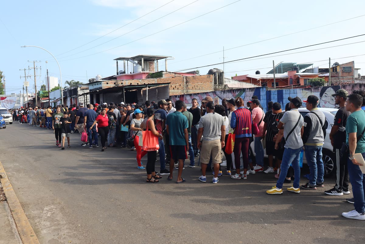 Foto de archivo de migrantes venezolanos. // Foto: EFE