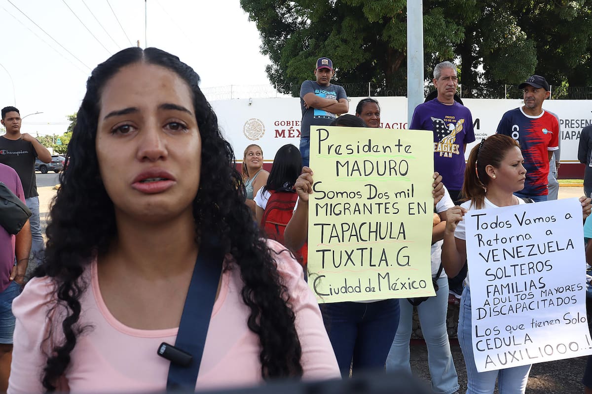 Venezolanos varados en el sur de México piden vuelos humanitarios para volver a su país