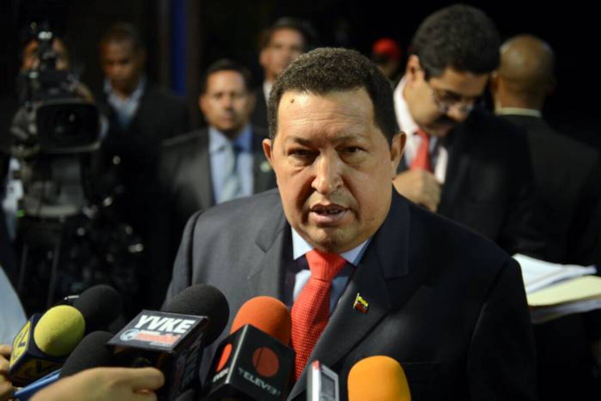 El presidente venezolano, Hugo Chávez, amenazó este lunes al Reino Unido con "respuestas muy contundentes" AFP JUAN BARRETO