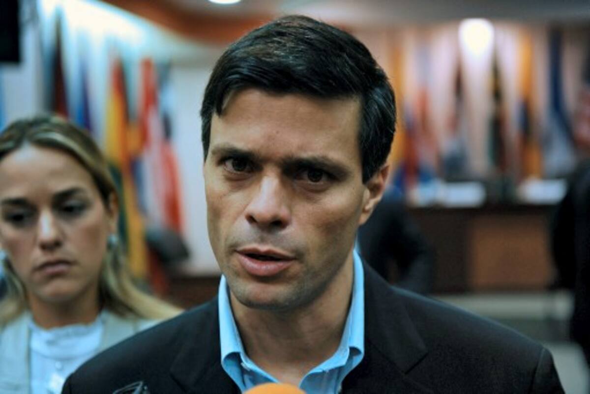 El exalcalde venezolano Leopoldo López Mendoza. AFP YURI CORTEZ
