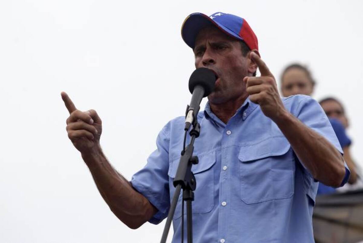 Henrique Capriles, candidato opositor a la presidencia de Venezuela. AFP GERALDO CASO