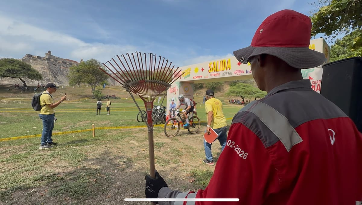 Veolia realizó la limpieza integral durante y después del Gran Fondo de Nairo en los puntos establecidos para cada disciplina deportiva. // Foto: cortesía - Veolia