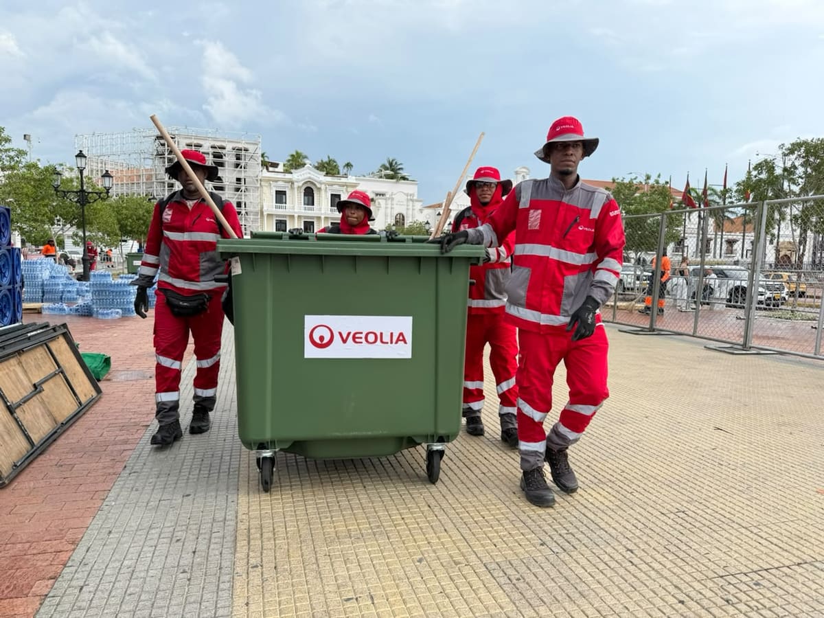 Veolia realizó la limpieza integral durante y después del Gran Fondo de Nairo en los puntos establecidos para cada disciplina deportiva. // Foto: cortesía - Veolia