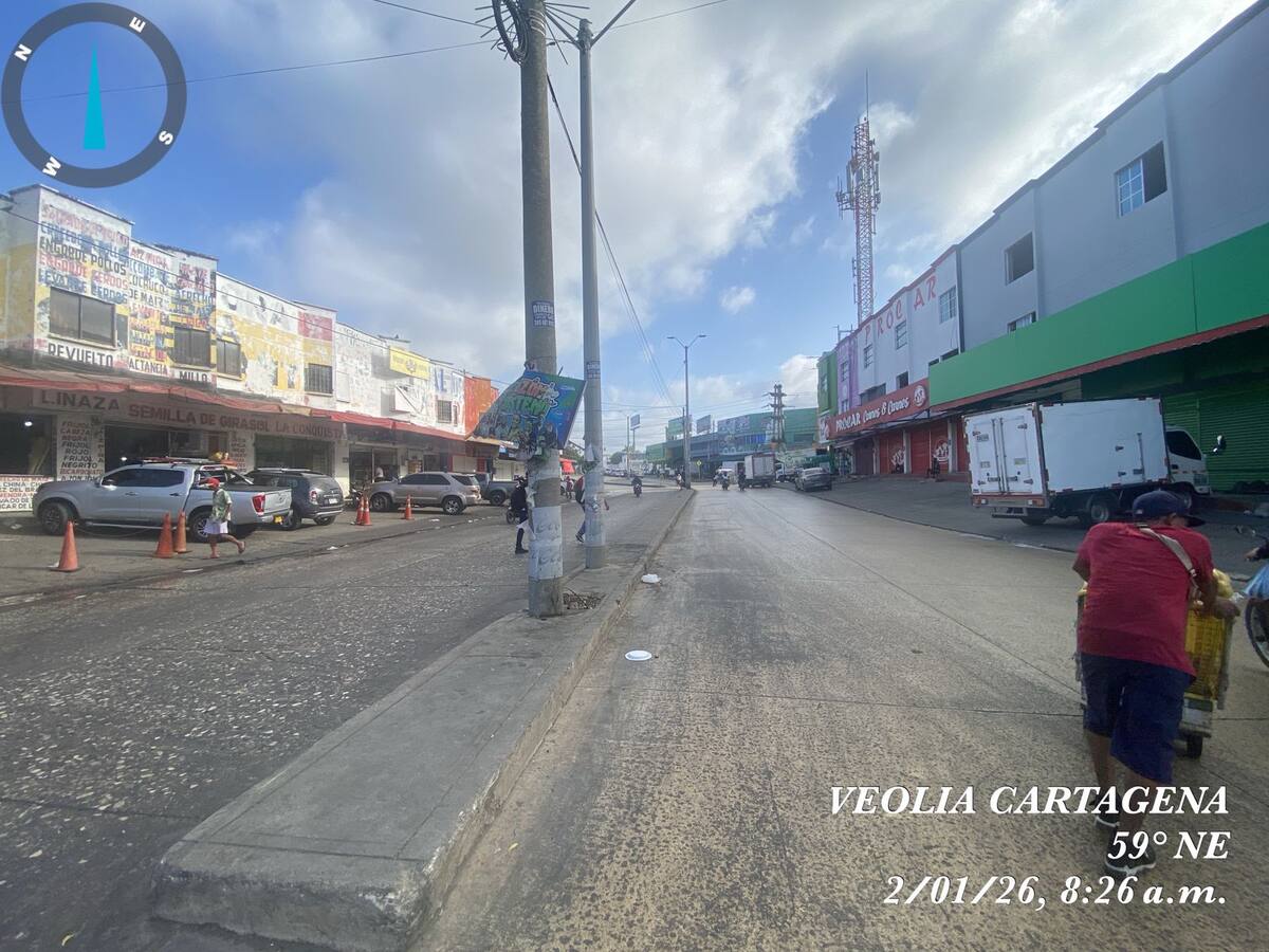 Veolia realizó limpieza en mercado de Bazurto. // Foto: cortesía - Veolia