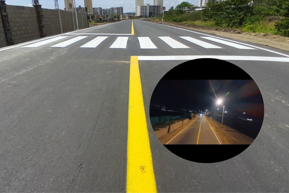 Video: Instalan postes de luz en la nueva vía Territorio Mío - Parque Heredia