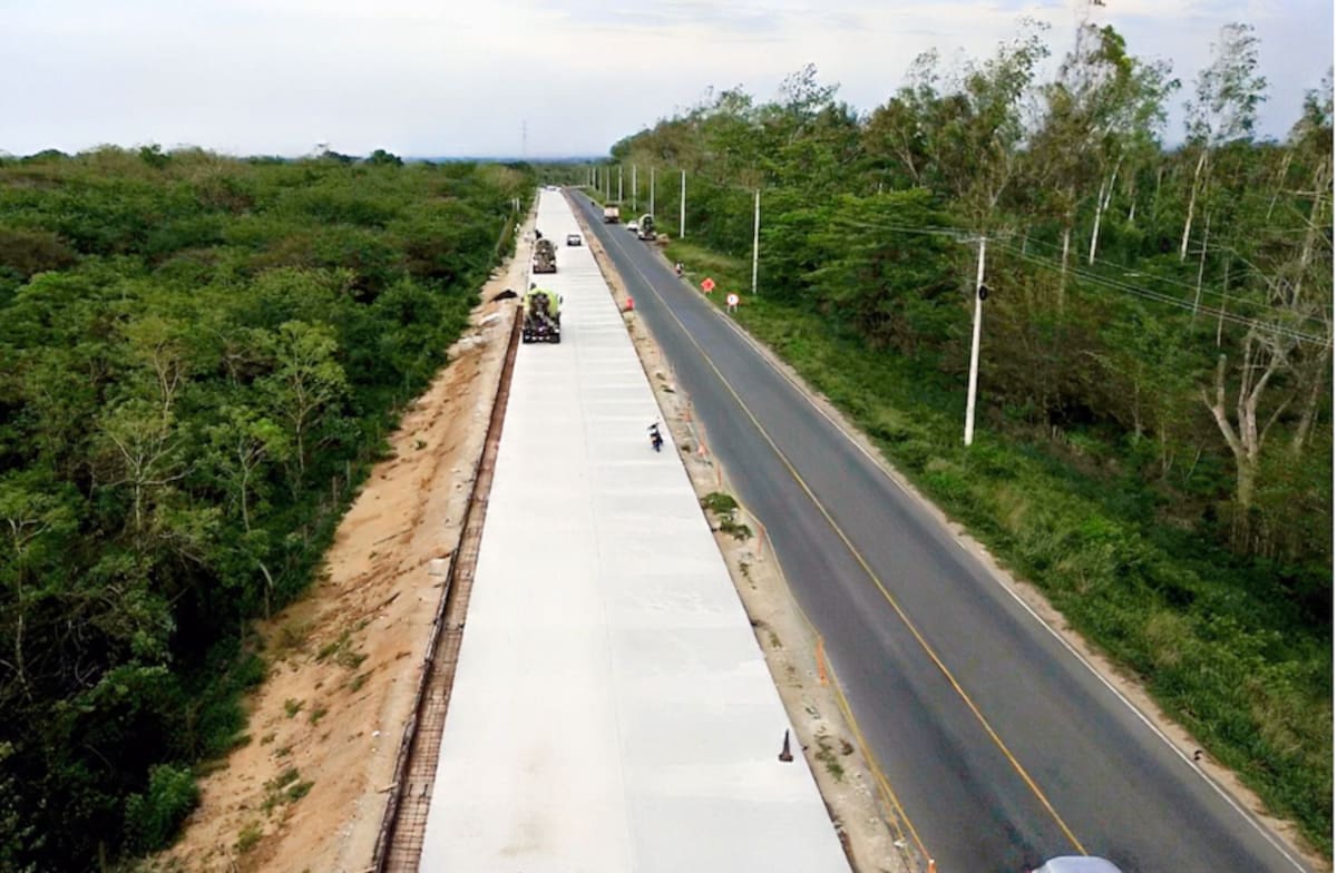 La segunda calzada de la Vía Caracolí, con 16.7 kilómetros de extensión, se perfila como el punto estratégico para el transporte de carga pesada en el Atlántico.// Cortesía Gobernación del Atlántico.