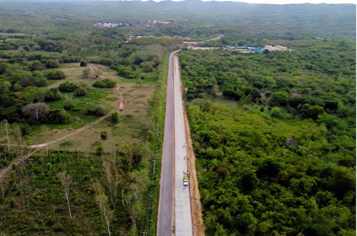 El Corredor Industrial el vía Juan Mina abarca 7.2 kilómetros que conectarán la Circunvalar de Barranquilla con la Circunvalar de la Prosperidad.//Cortesía Gobernación del Atlántico.
