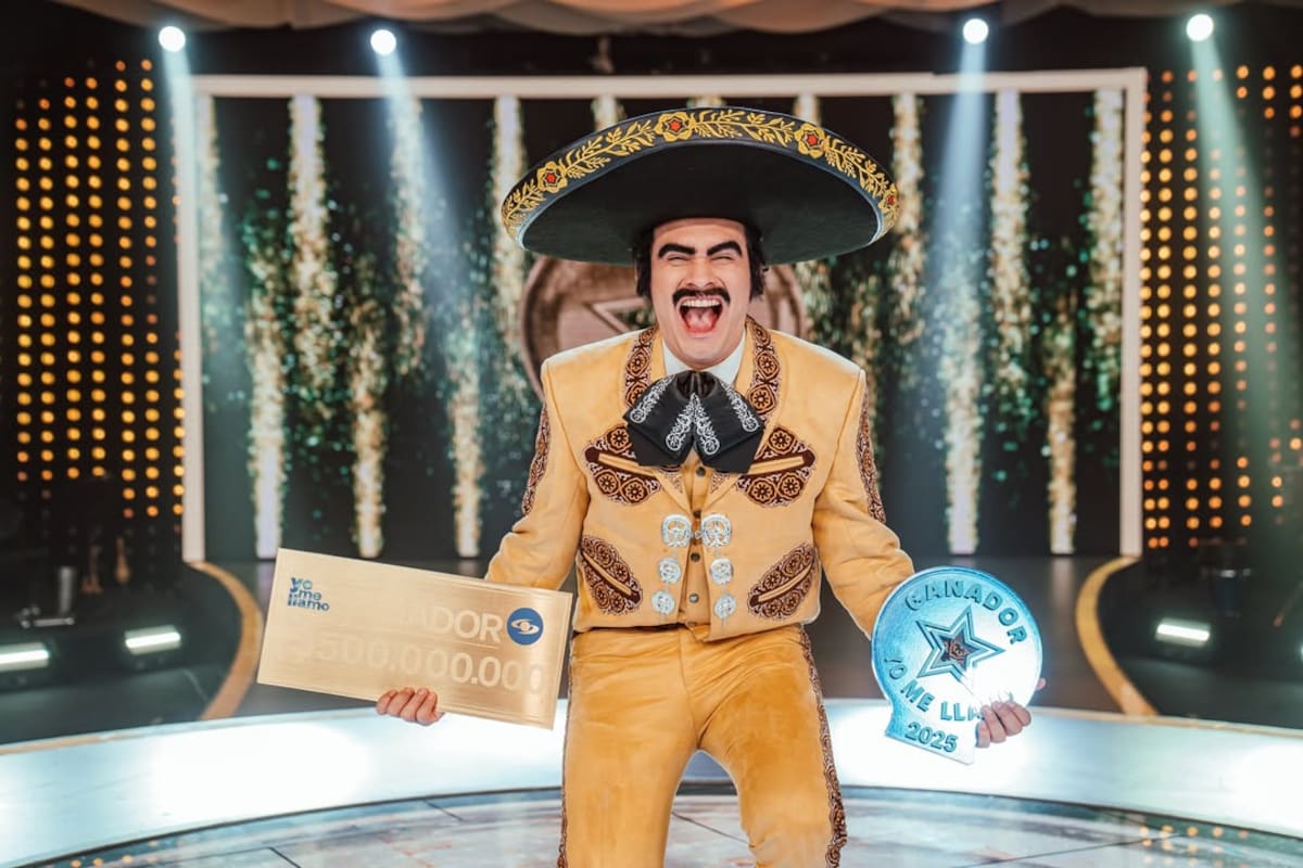 Vicente Fernández, finalista de Yo me llamo 2025 y ganador de la décima temporada. //Foto: Cortesía Caracol Televisión.