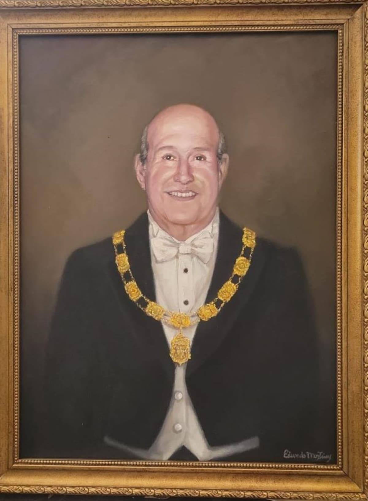 Óleo de Vicente Martínez Emiliani elaborado para la galería de presidentes de la Academia de Historia de Cartagena de Indias. //Foto: suministrada.