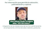 Fiscalía judicializa a cabecilla disidente por el secuestro y crimen de un periodista