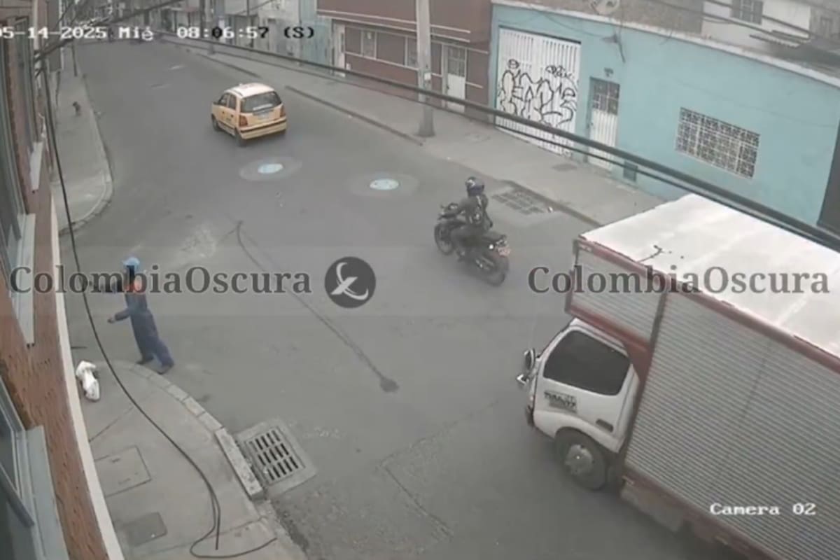 Video: Cable estuvo a punto de decapitar a otro motociclista