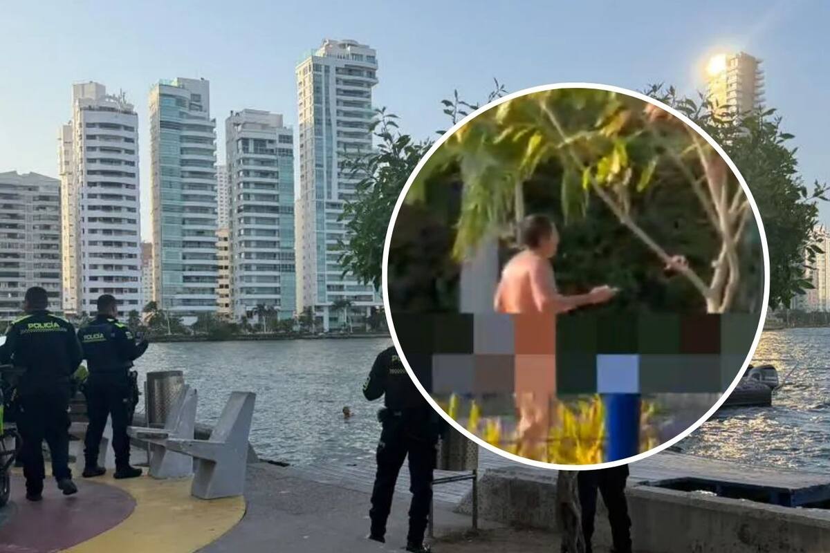 Video: captan a hombre desnudo caminando en parque de Castillogrande