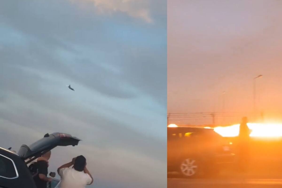 Video impactante: avión de guerra se estrelló durante una exhibición aérea
