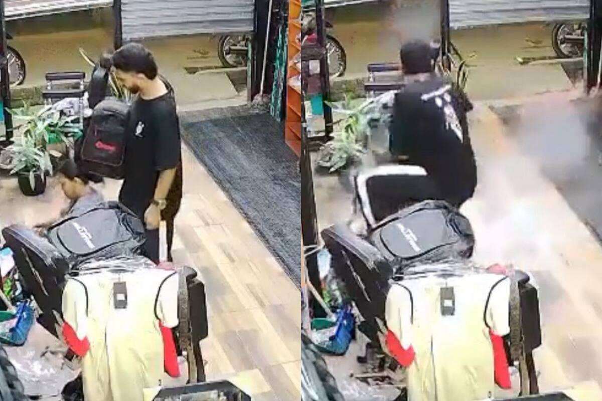 Impactante video: bengala alcanza a mujer y niños y genera pánico
