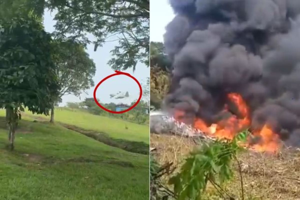 Video: revelan el momento exacto en que cayó el avión de la Fuerza Aérea