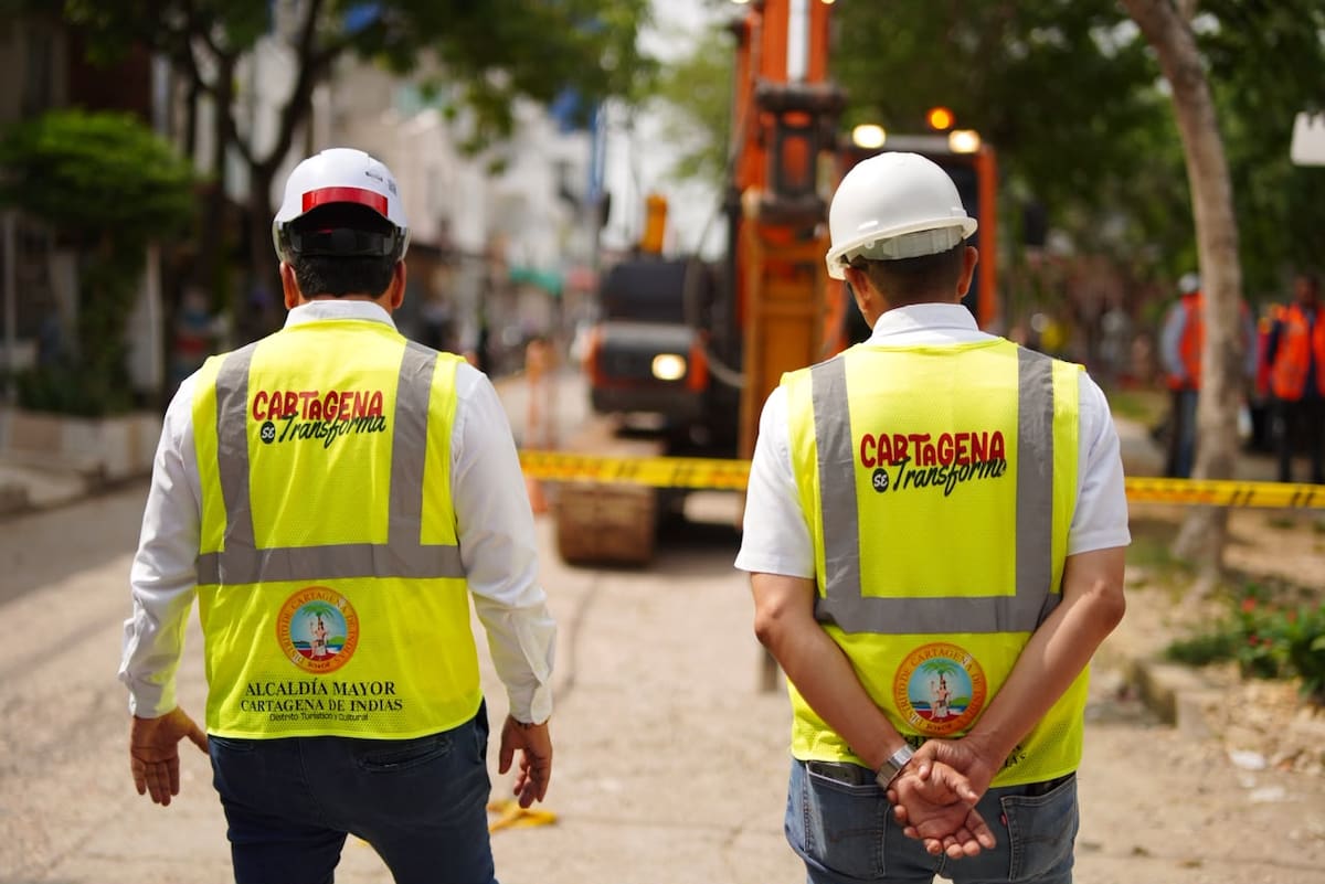 Son 465 metros lineales que se intervendrán, así como otras sietes vías en la Localidad de la Virgen y Turística. // Cortesía: Alcaldía de Cartagena.