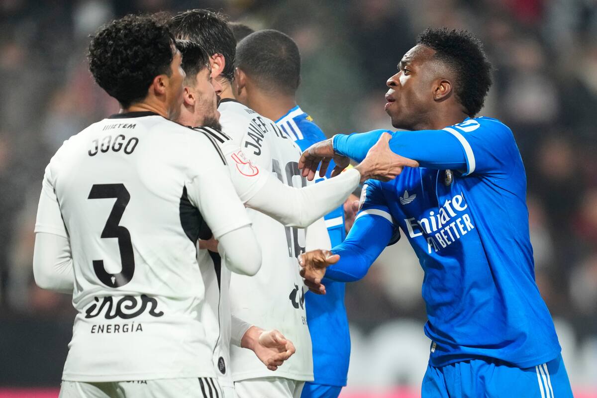 En lo deportivo, Vinícius Jr no fue protagonista en el encuentro. //Foto, AP: Jose Breton