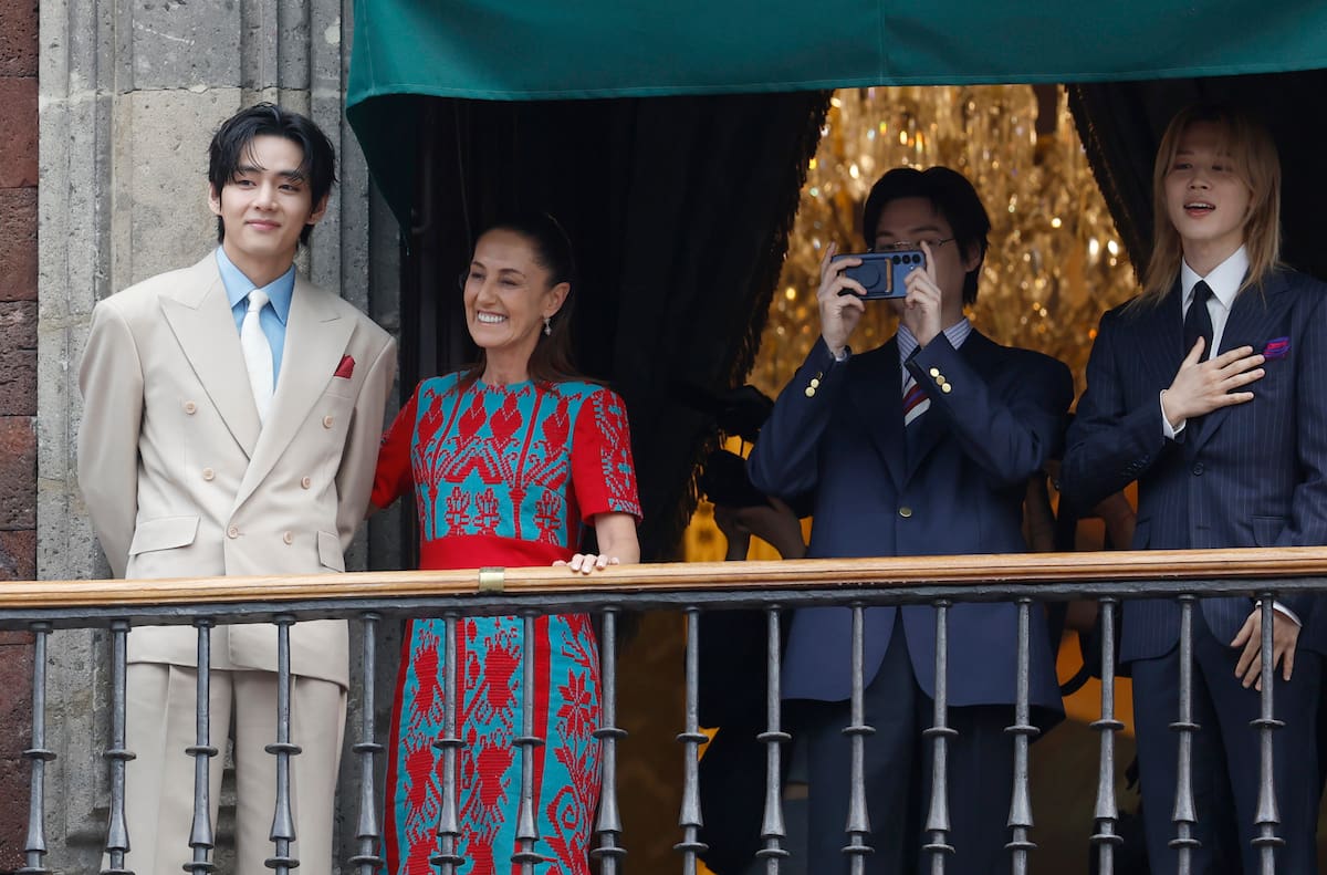 Visita de BTS a México. // EFE