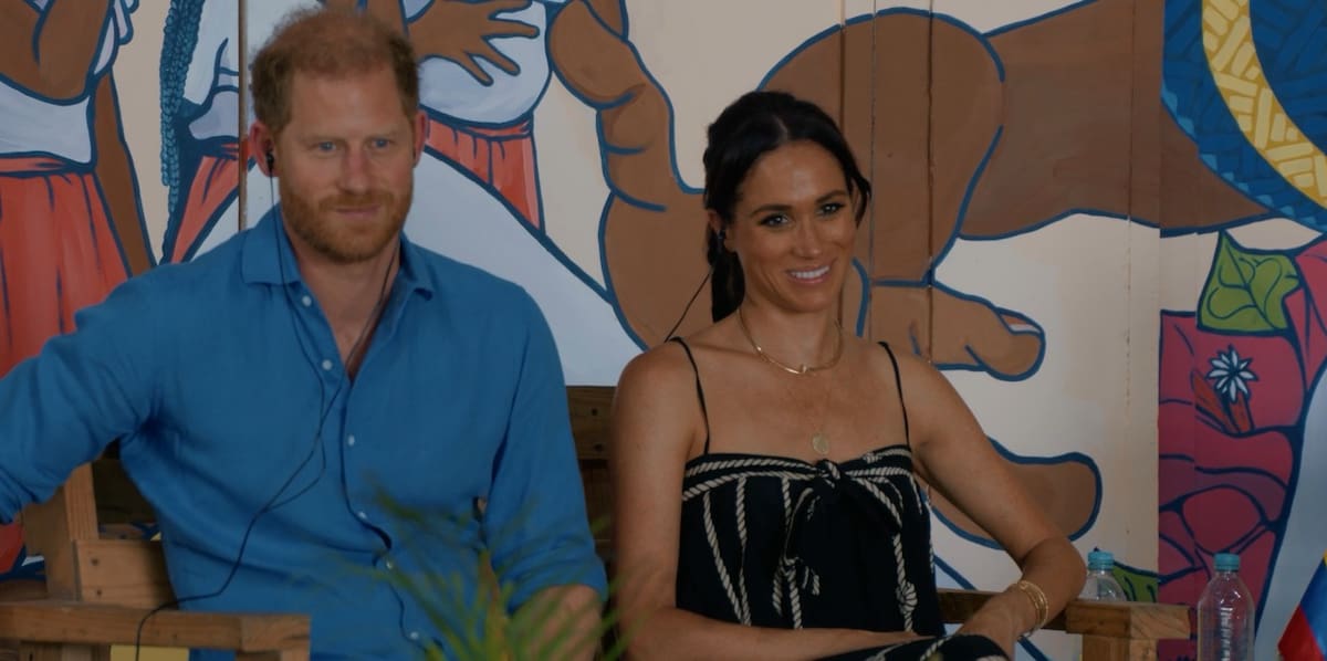 El príncipe Harry y Meghan Marke, los duques de Sussex, durante su visita a La Boquilla. // Foto: cortesía