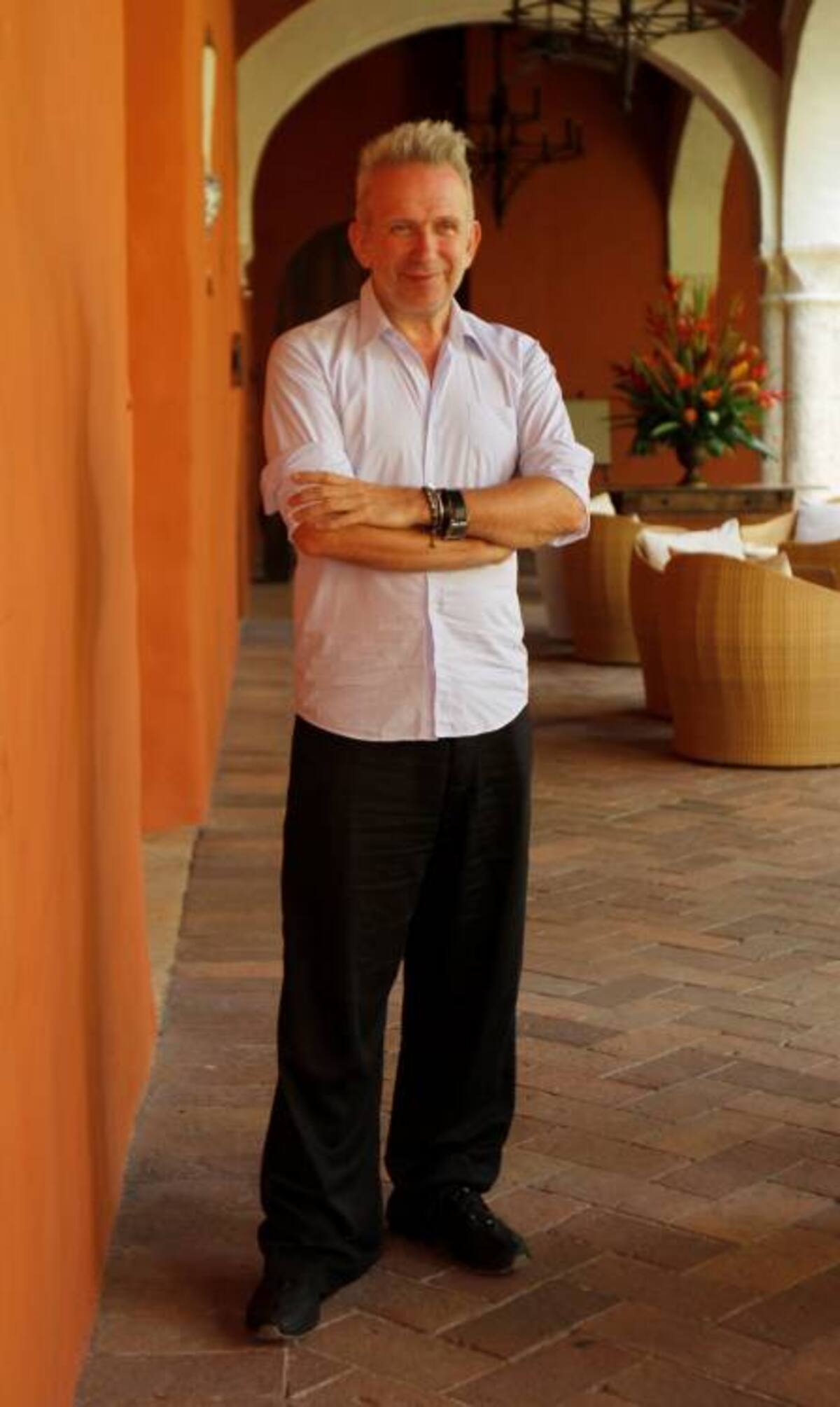 Jean Paul Gaultier posó para el lente de El Universal. AROLDO MESTRE - EL UNIVERSAL