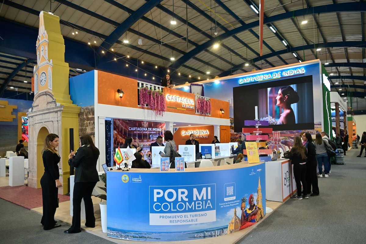 Así es el stand de Cartagena en la Vitrina Turístina de Anato 2025. // Foto: cortesía