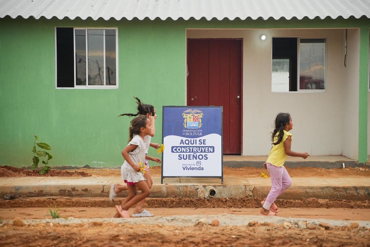 Más de 300 viviendas nuevas y 1.000 mejoramientos recibirá Bolívar en 2026. // Foto: cortesía - Gobernación de Bolívar.