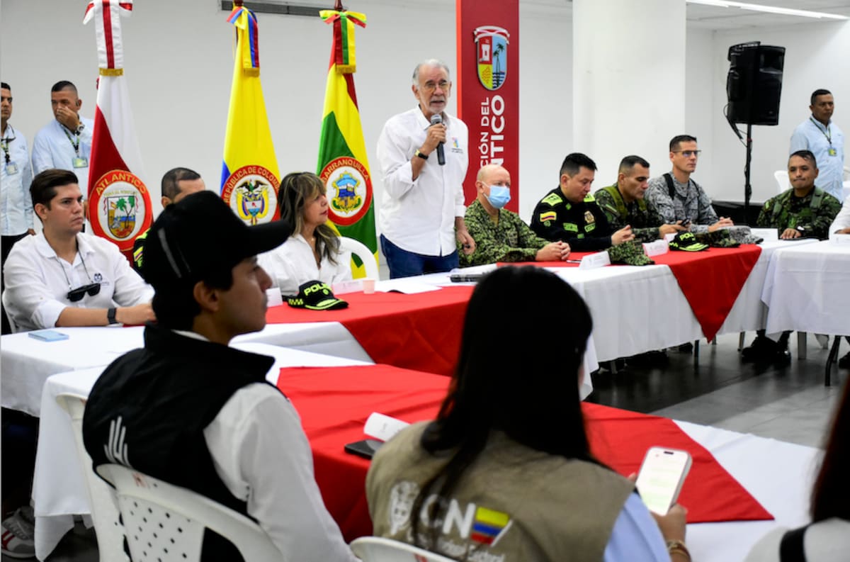 Aspecto del acto de apertura de las elecciones presidenciales en el Atlántico, que se llevó a cabo en la Galería de la Plaza de la Paz en Barranquilla con la presencia de las distintas autoridades gubernamentales, civiles, electorales y de seguridad.//Cortesía Gobernación del Atlántico.